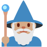 Mage: Medium Skin Tone on Twitter Twemoji 2.6