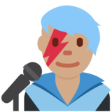 Man Singer: Medium Skin Tone on Twitter Twemoji 2.6