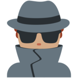 Man Detective: Medium Skin Tone on Twitter Twemoji 2.6