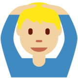 Man Gesturing OK: Medium-Light Skin Tone on Twitter Twemoji 2.6