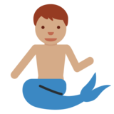Merman: Medium Skin Tone on Twitter Twemoji 2.6