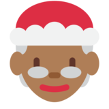 Mrs. Claus: Medium-Dark Skin Tone on Twitter Twemoji 2.6