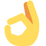 OK Hand on Twitter Twemoji 2.6