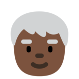 Older Person: Dark Skin Tone on Twitter Twemoji 2.6