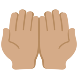 Palms Up Together: Medium Skin Tone on Twitter Twemoji 2.6
