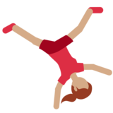 Person Cartwheeling: Medium Skin Tone on Twitter Twemoji 2.6