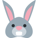 Rabbit Face on Twitter Twemoji 2.6