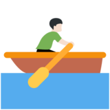 Person Rowing Boat: Light Skin Tone on Twitter Twemoji 2.6
