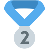 2nd Place Medal on Twitter Twemoji 2.6