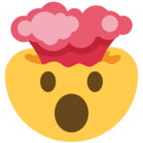 Exploding Head on Twitter Twemoji 2.6