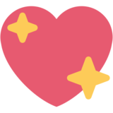 Sparkling Heart on Twitter Twemoji 2.6