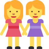 Women Holding Hands on Twitter Twemoji 2.6