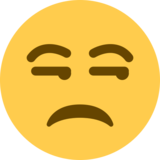 Unamused Face on Twitter Twemoji 2.6