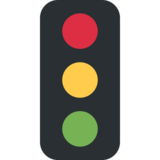 Vertical Traffic Light on Twitter Twemoji 2.6