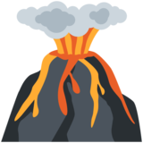 Volcano on Twitter Twemoji 2.6