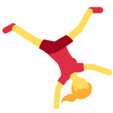 Woman Cartwheeling on Twitter Twemoji 2.6