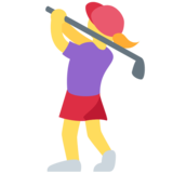 Woman Golfing on Twitter Twemoji 2.6