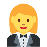 Woman in Tuxedo on Twitter Twemoji 2.6
