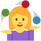 Woman Juggling on Twitter Twemoji 2.6