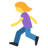 Woman Running on Twitter Twemoji 2.6