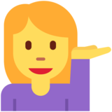 Woman Tipping Hand on Twitter Twemoji 2.6