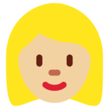 Woman: Medium-Light Skin Tone on Twitter Twemoji 2.6