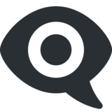 Eye in Speech Bubble on Twitter Twemoji 2.7