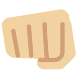 Oncoming Fist: Medium-Light Skin Tone on Twitter Twemoji 2.7