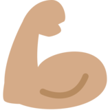 Flexed Biceps: Medium Skin Tone on Twitter Twemoji 2.7