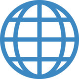 Globe with Meridians on Twitter Twemoji 2.7