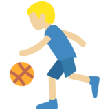 Person Bouncing Ball: Medium-Light Skin Tone on Twitter Twemoji 2.7