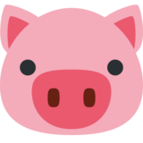 Pig Face on Twitter Twemoji 2.7