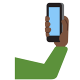 Selfie: Dark Skin Tone on Twitter Twemoji 2.7