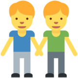 Men Holding Hands on Twitter Twemoji 2.7