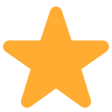 Star on Twitter Twemoji 2.7