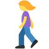 Woman Walking on Twitter Twemoji 2.7