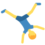 Man Cartwheeling on Twitter Twemoji 11.1