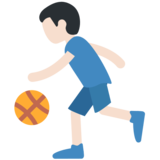 Man Bouncing Ball: Light Skin Tone on Twitter Twemoji 11.1