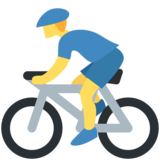 Person Biking on Twitter Twemoji 11.2