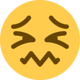 Confounded Face on Twitter Twemoji 11.2