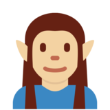 Elf: Medium-Light Skin Tone on Twitter Twemoji 11.2