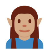 Elf: Medium Skin Tone on Twitter Twemoji 11.2