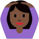 Person Gesturing OK: Dark Skin Tone on Twitter Twemoji 11.2