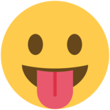 Face with Tongue on Twitter Twemoji 11.2