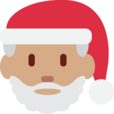 Santa Claus: Medium Skin Tone on Twitter Twemoji 11.2