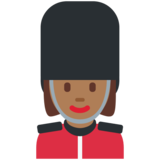 Woman Guard: Medium-Dark Skin Tone on Twitter Twemoji 11.2