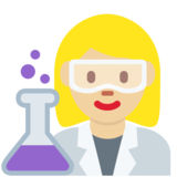 Woman Scientist: Medium-Light Skin Tone on Twitter Twemoji 11.2