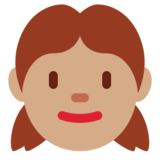 Girl: Medium Skin Tone on Twitter Twemoji 11.2