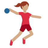 Person Playing Handball: Medium Skin Tone on Twitter Twemoji 11.2