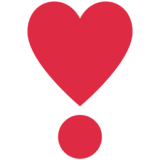 Heart Exclamation on Twitter Twemoji 11.2